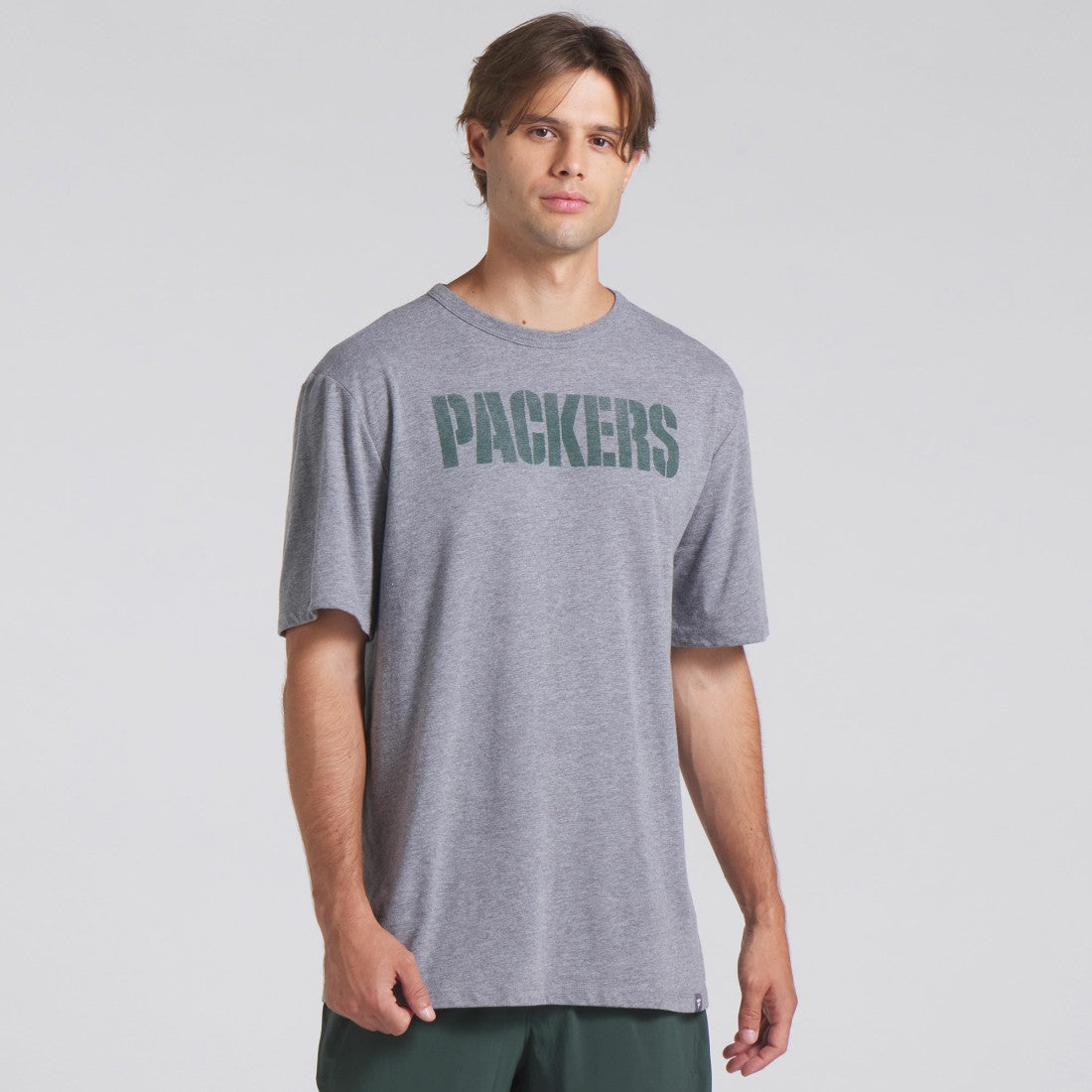 Green Bay Packers Pass Rush Tri-Blend T-Shirt Heather Gray - Fanatics