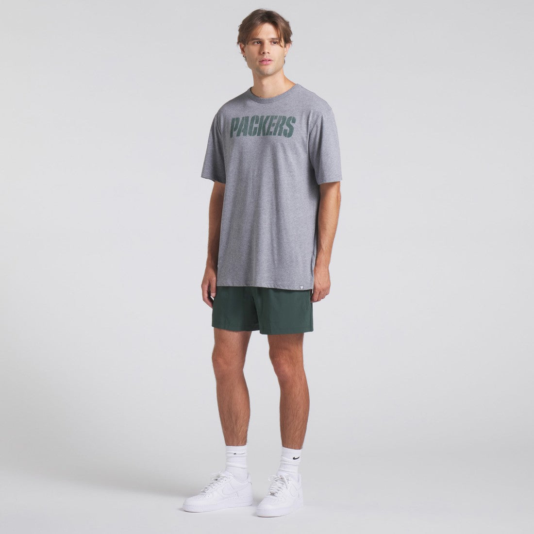 Green Bay Packers Pass Rush Tri-Blend T-Shirt Heather Gray - Fanatics