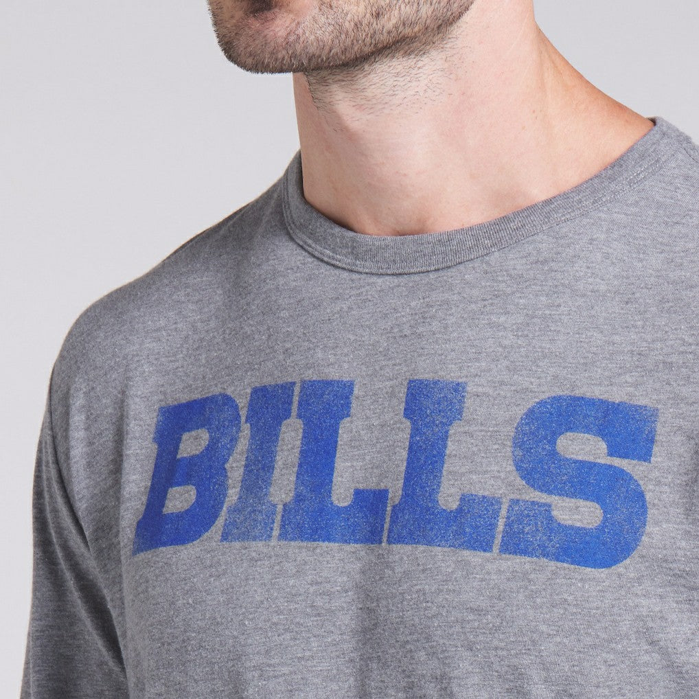Buffalo Bills Pass Rush Tri-Blend T-Shirt Heather Gray - Fanatics