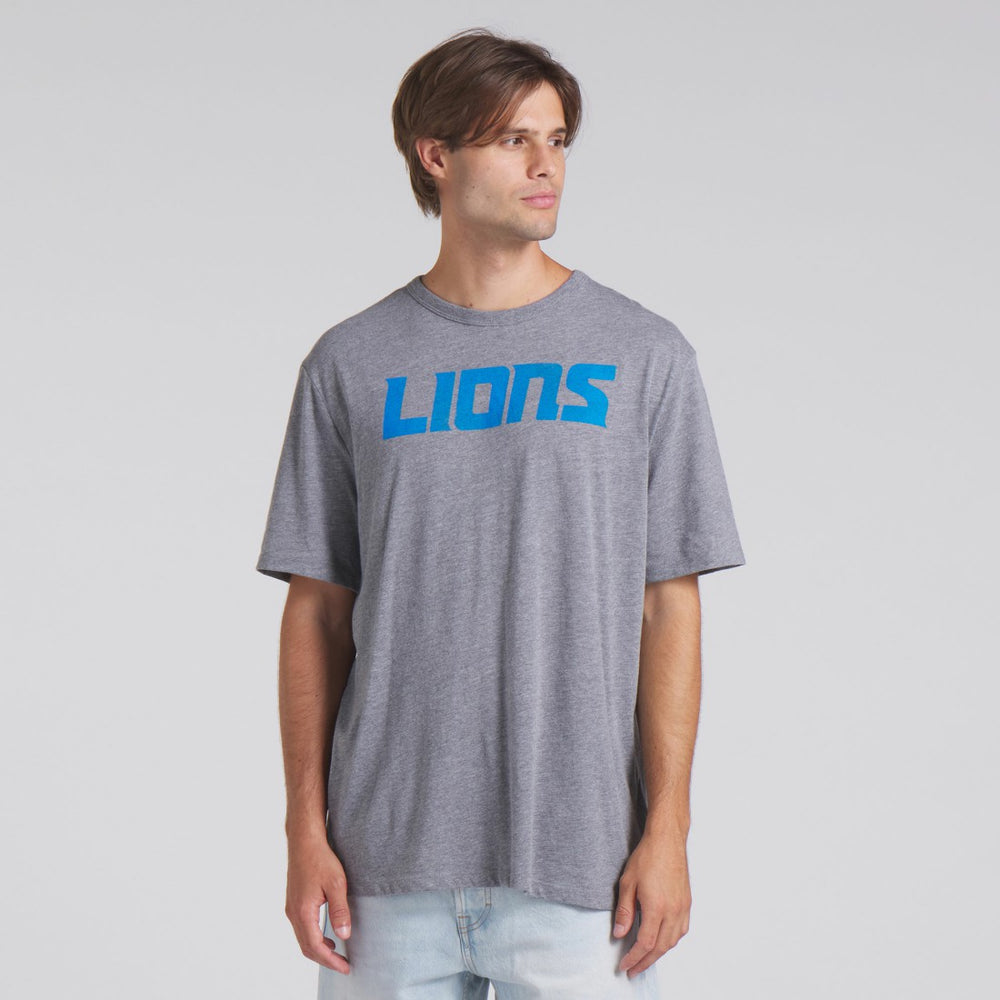 Detroit Lions Pass Rush Tri-Blend T-Shirt Heather Gray - Fanatics