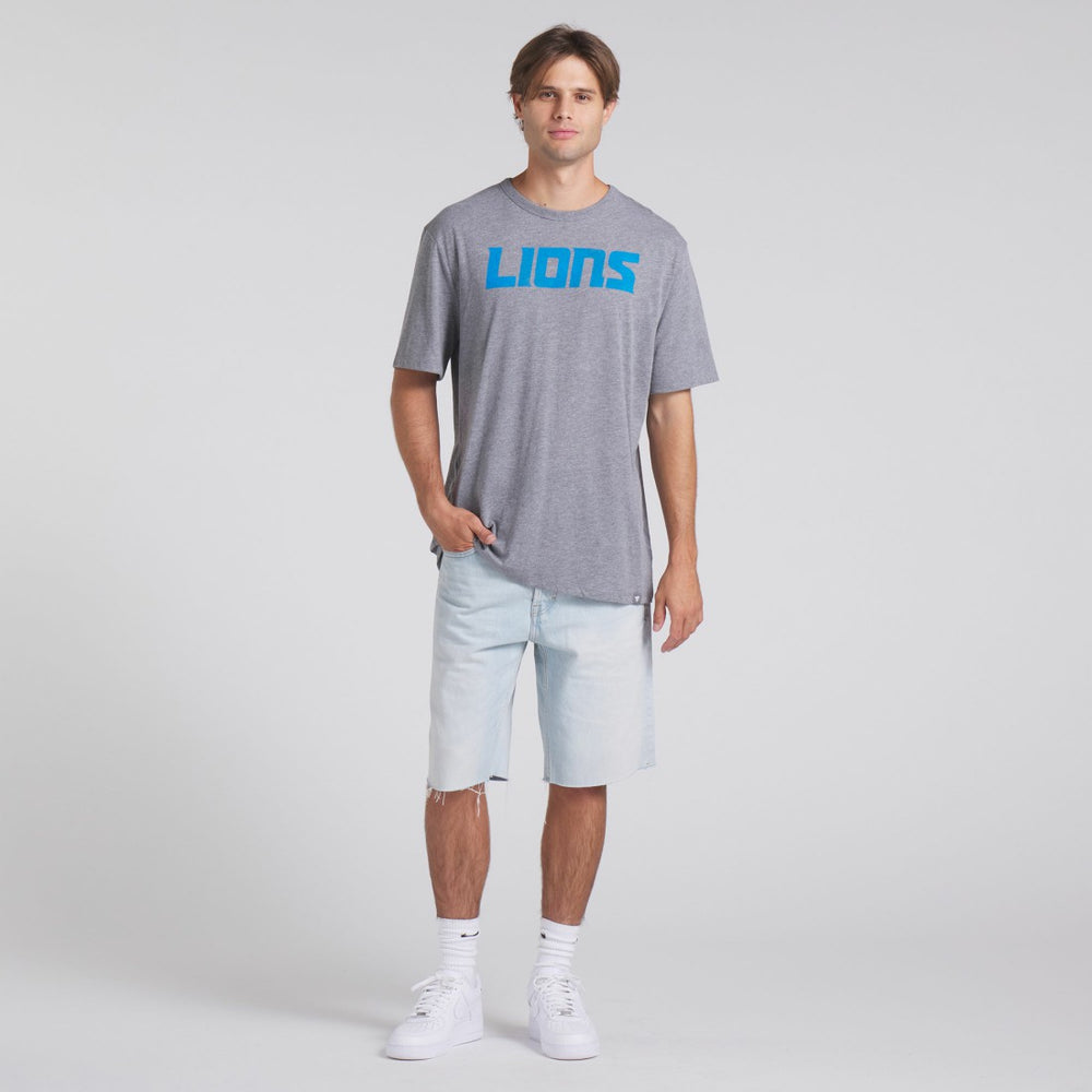Detroit Lions Pass Rush Tri-Blend T-Shirt Heather Gray - Fanatics