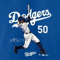 Mookie Betts Los Angeles Dodgers Player Swing T-Shirt discount