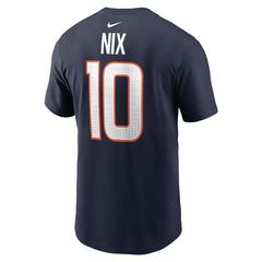 Bo Nix Denver Broncos Player Name & Number T-Shirt Navy - Nike