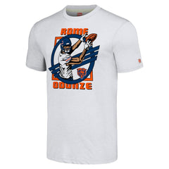 Rome Odunze Chicago Bears Homage Unisex Caricature Player Tri-Blend T-Shirt Ash - NFL