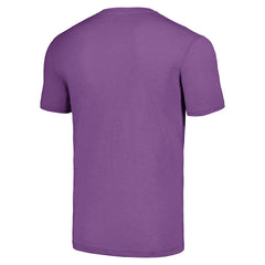 J.J. McCarthy Minnesota Vikings Homage Unisex Caricature Player Tri-Blend T-Shirt Purple - NFL