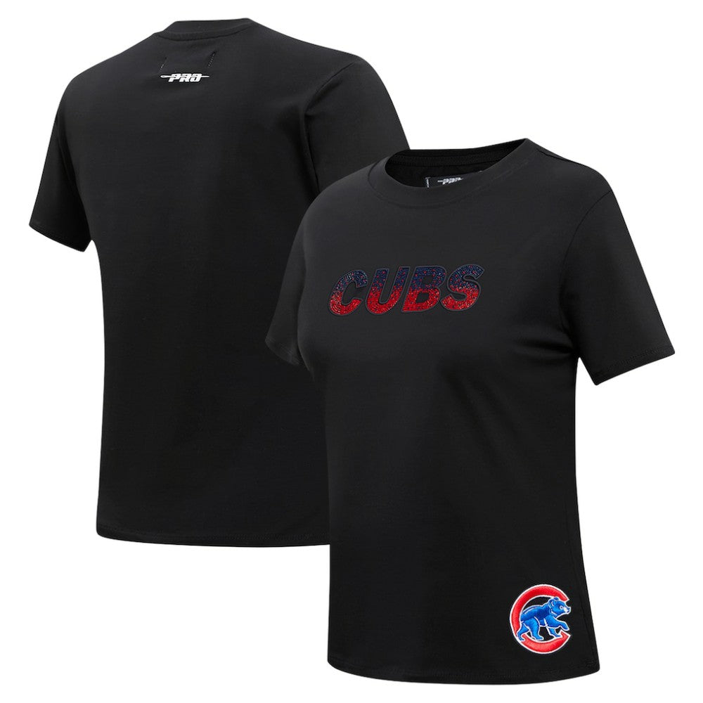 Chicago Cubs Pro Standard Women's Rhinestone Slim Fit T-Shirt Lifestyle