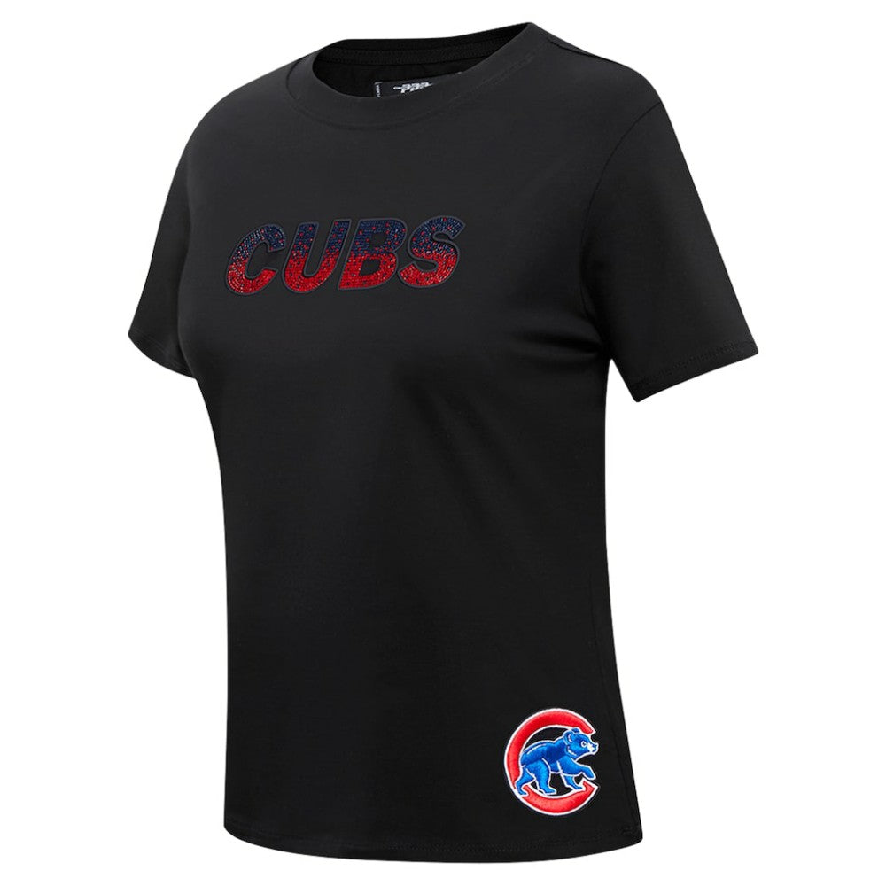 Chicago Cubs Pro Standard Women's Rhinestone Slim Fit T-Shirt Lifestyle