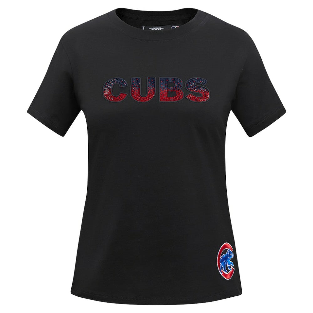 Chicago Cubs Pro Standard Women's Rhinestone Slim Fit T-Shirt Lifestyle