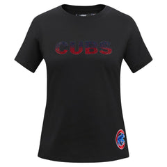 Chicago Cubs Pro Standard Women's Rhinestone Slim Fit T-Shirt Lifestyle