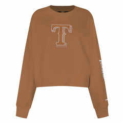 Texas Rangers Pro Standard Women's Paint The City Pullover Cropped Sweatshirt Online