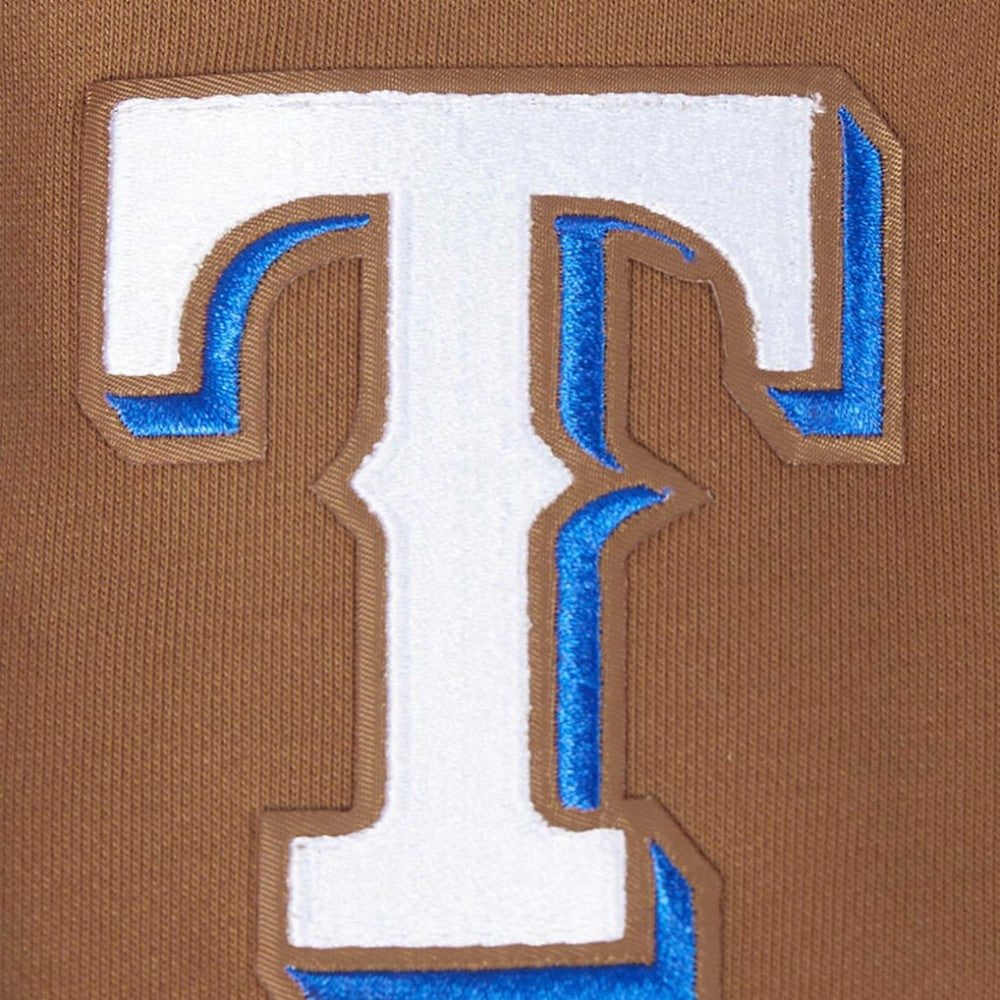 Texas Rangers Pro Standard Women's Paint The City Pullover Cropped Sweatshirt Online