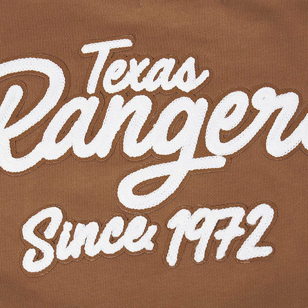 Texas Rangers Pro Standard Women's Paint The City Pullover Cropped Sweatshirt Online
