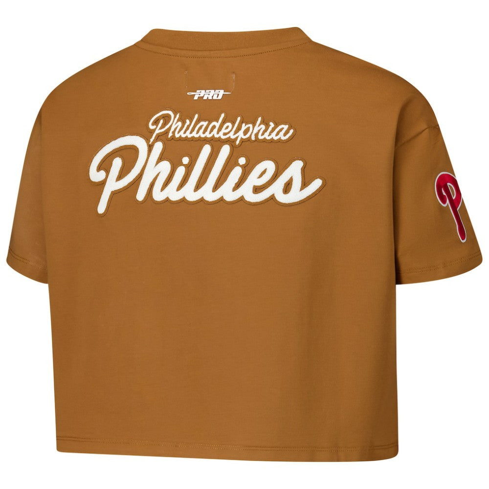 Philadelphia Phillies Pro Standard Women's Paint The City Cropped Boxy T-Shirt discount