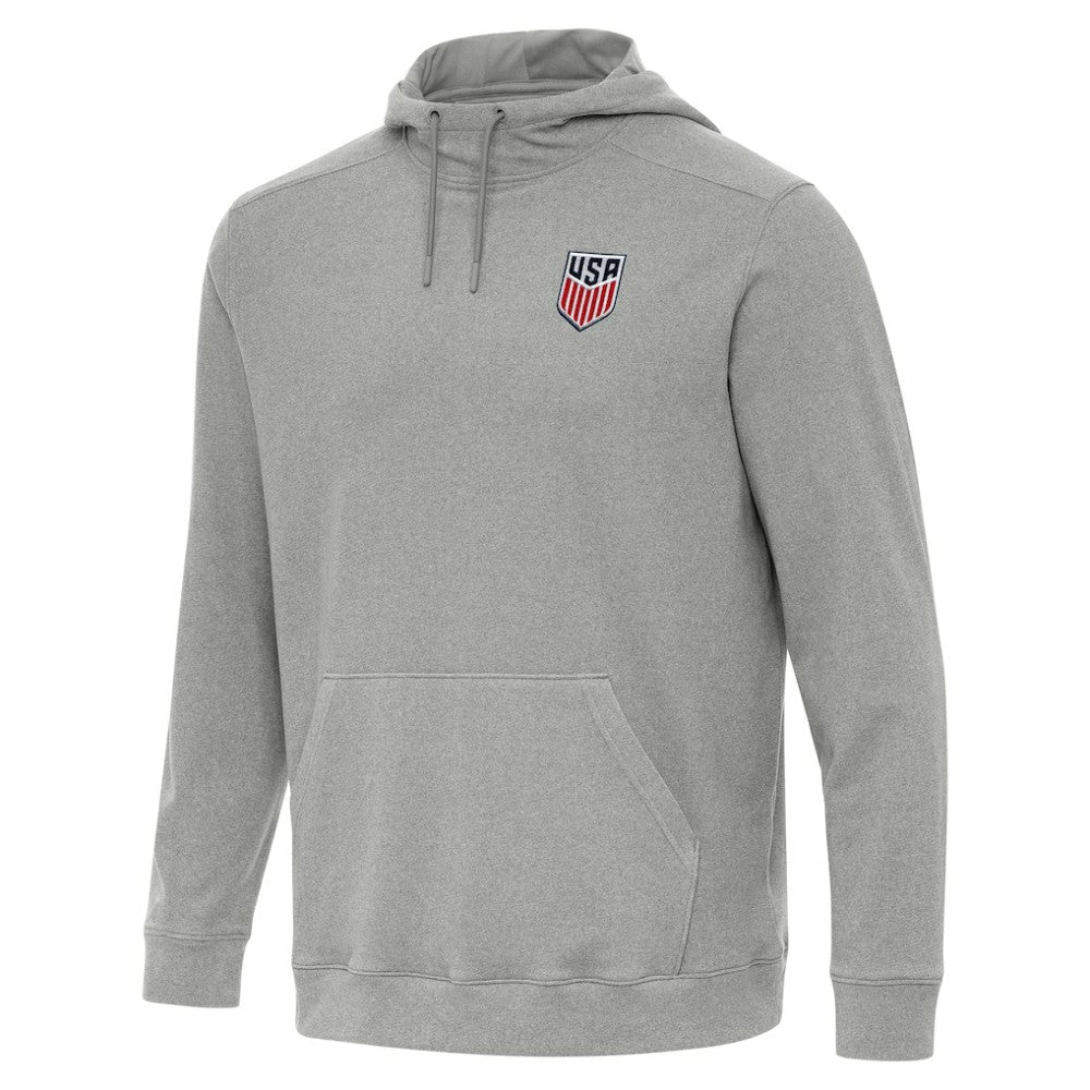 USMNT Antigua Cloud Pullover Hoodie - Heather Gray