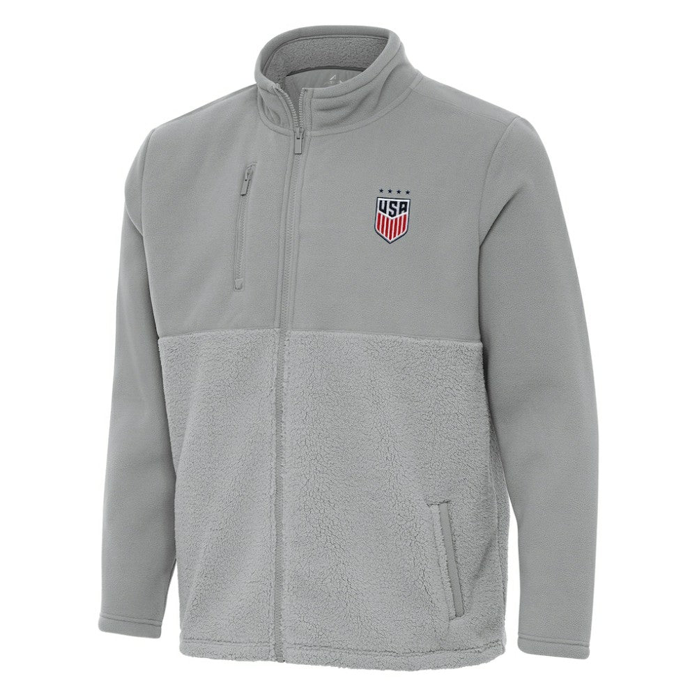 USWNT Antigua Daily Fused Full-Zip Jacket - Gray