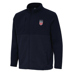 USWNT Antigua Daily Fused Full-Zip Jacket - Navy