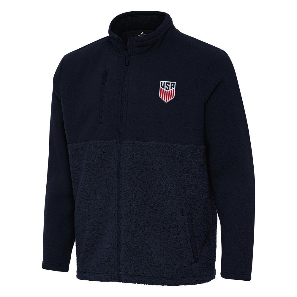 USMNT Antigua Daily Fused Full-Zip Jacket - Navy