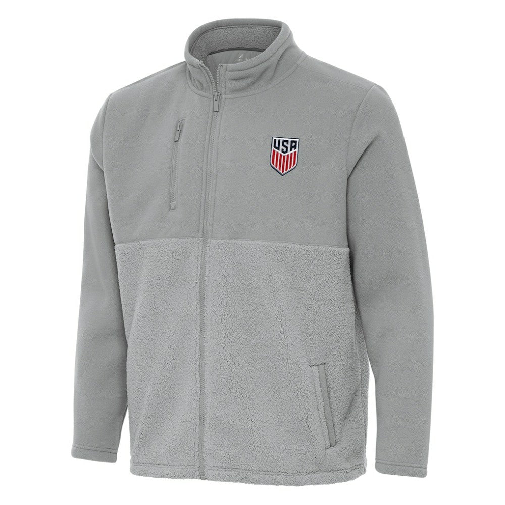 USMNT Antigua Daily Fused Full-Zip Jacket - Gray