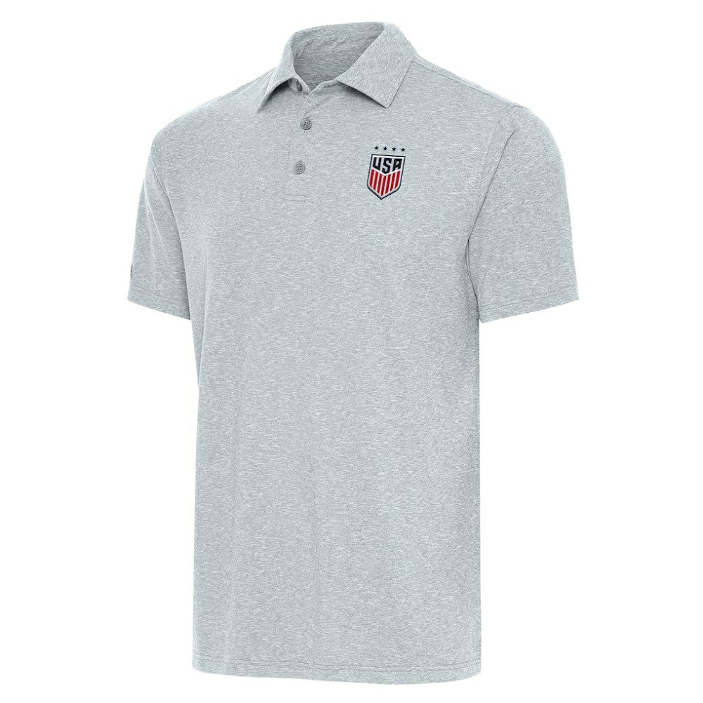 USWNT Antigua Par 3 Polo - Heather Gray