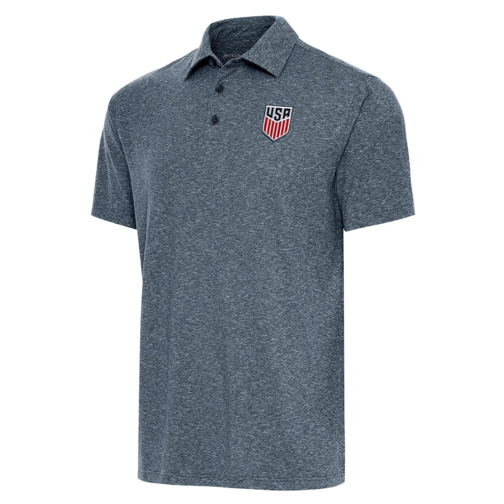 USMNT Antigua Par 3 Polo - Heather Navy