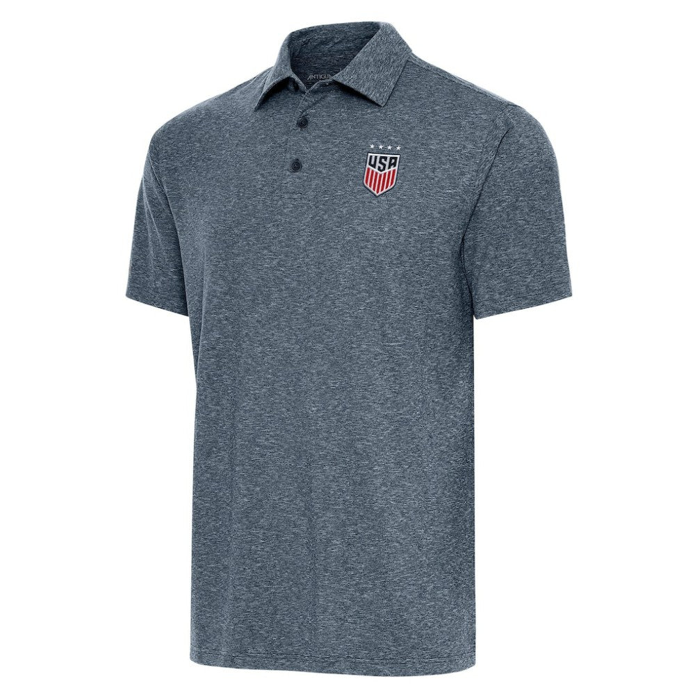 USWNT Antigua Par 3 Polo - Heather Navy