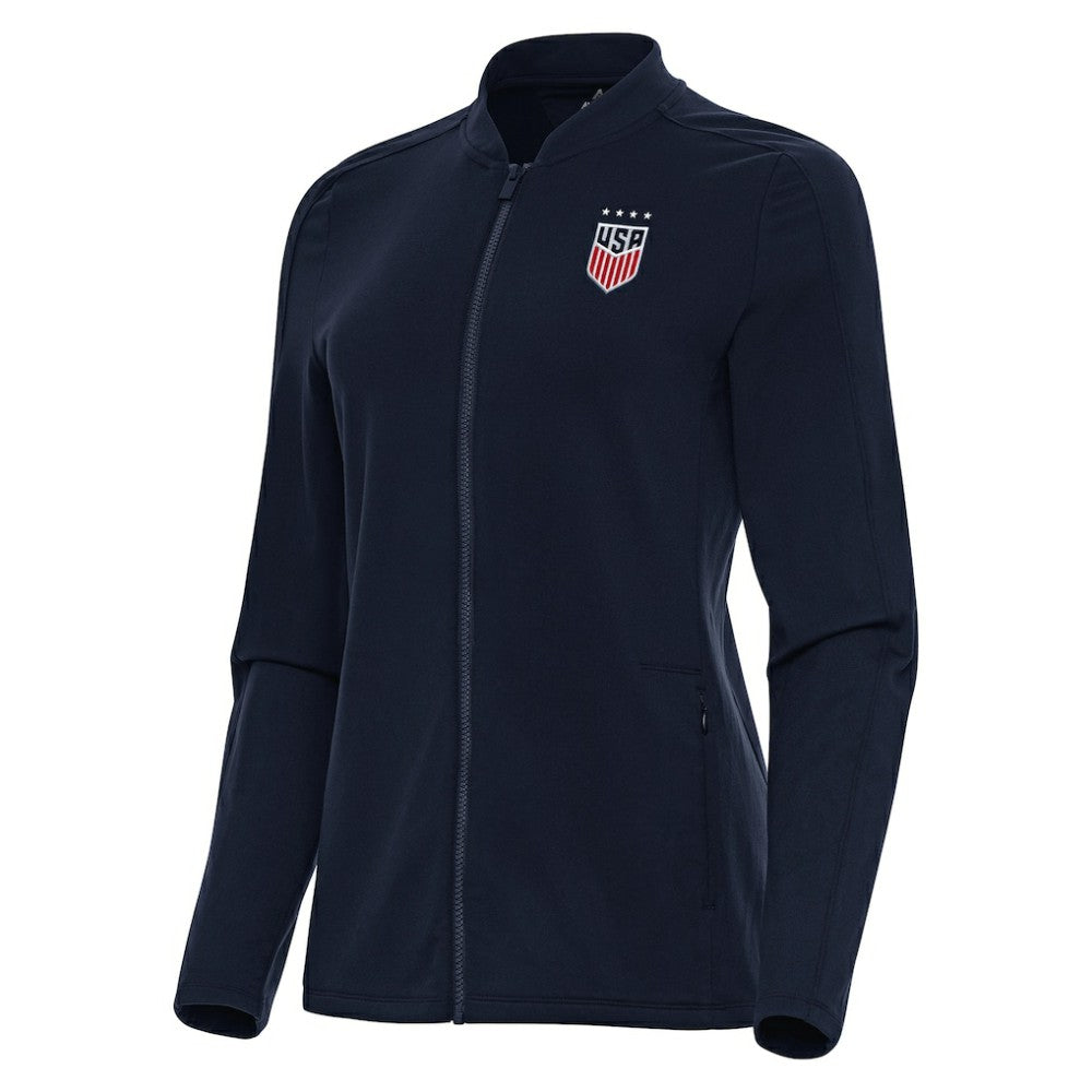 USWNT Antigua Women's Continual Full-Zip Jacket - Navy