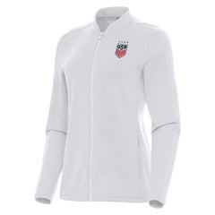 USWNT Antigua Women's Continual Full-Zip Jacket - White