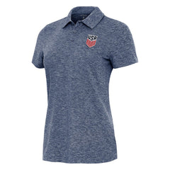 USMNT Antigua Women's Matter Polo - Heather Navy