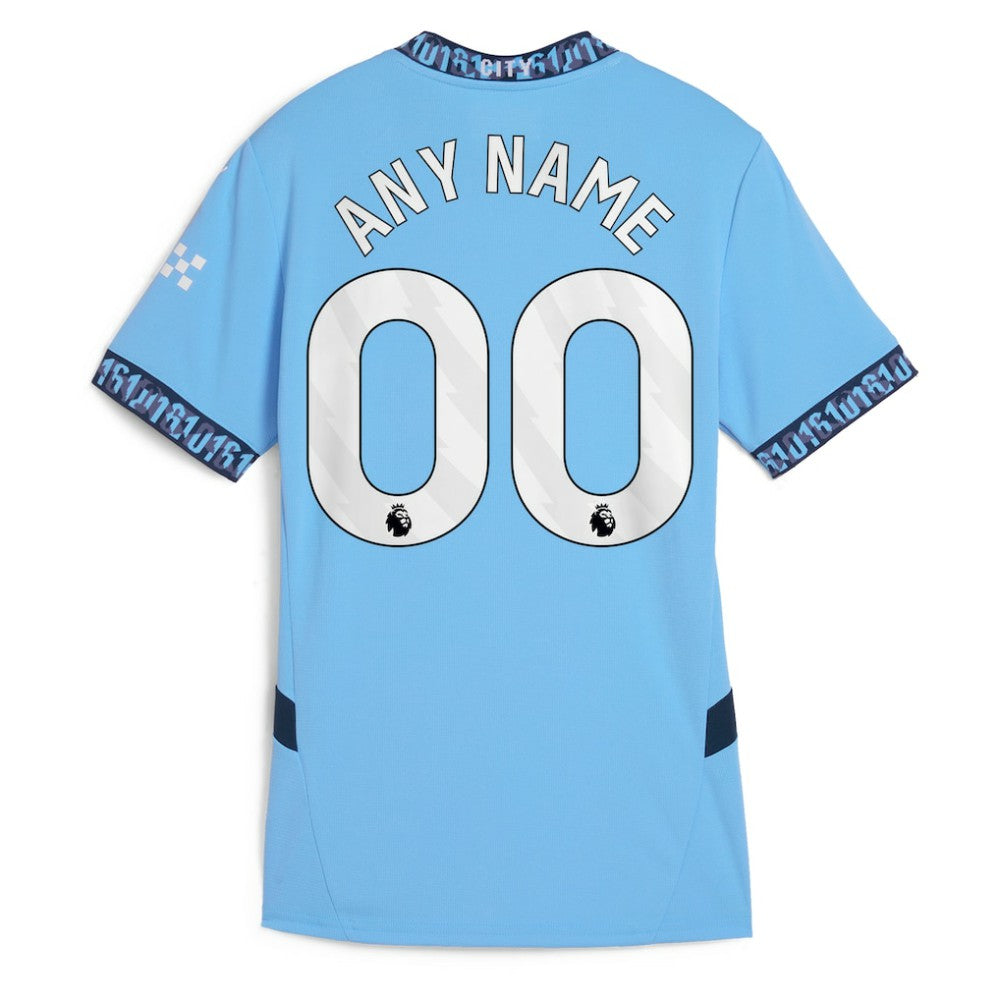 Puma Manchester City Women's 2024/25 Home Replica Custom Jerseys - Light Blue