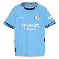 Puma Manchester City Youth 2024/25 Home Replica Custom Jerseys - Light Blue