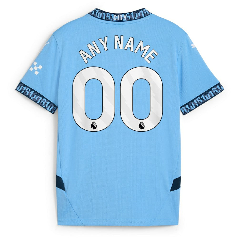 Puma Manchester City Youth 2024/25 Home Replica Custom Jerseys - Light Blue