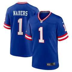 Malik Nabers New York Giants Game Player Jersey Royal - Nike