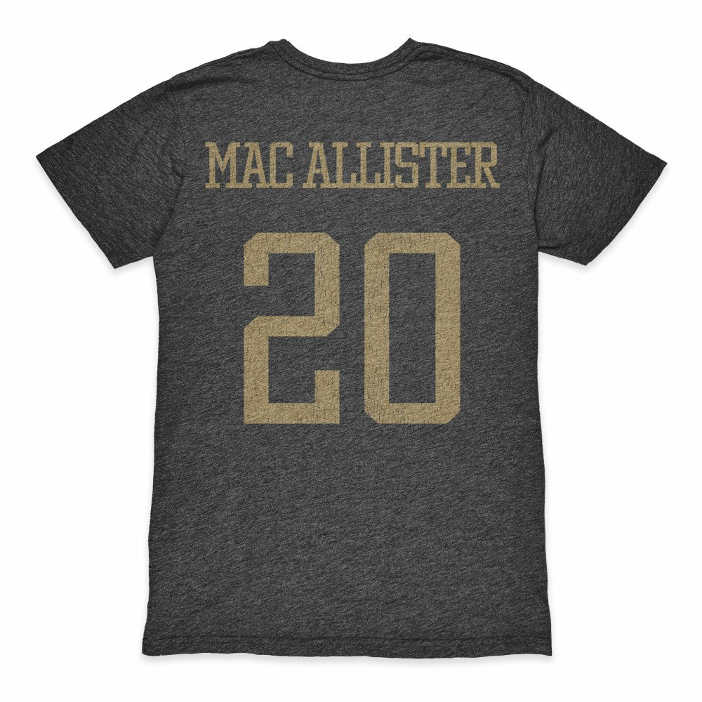 Alexis Mac Allister Argentina National Team 1863FC Player Retro Tri-Blend T-Shirts - Heather Black