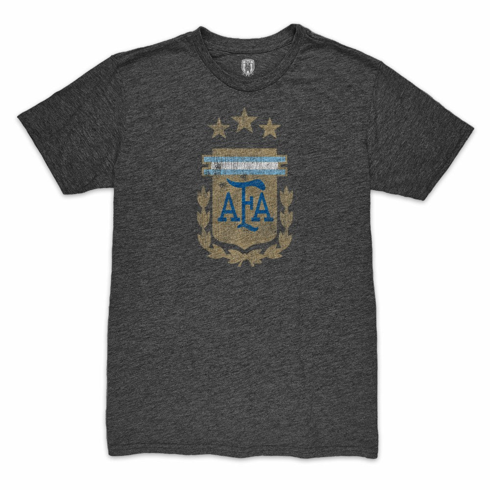 Julián Álvarez Argentina National Team 1863FC Player Retro Tri-Blend T-Shirts - Heather Black