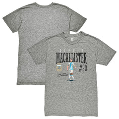 Alexis Mac Allister Argentina National Team 1863FC Snapshot Tri-Blend T-Shirts - Heather Gray