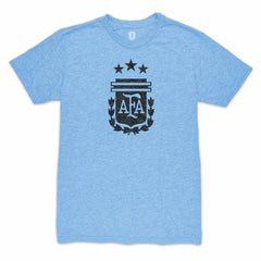 Alexis Mac Allister Argentina National Team 1863FC Player Retro Tri-Blend T-Shirts - Light Blue