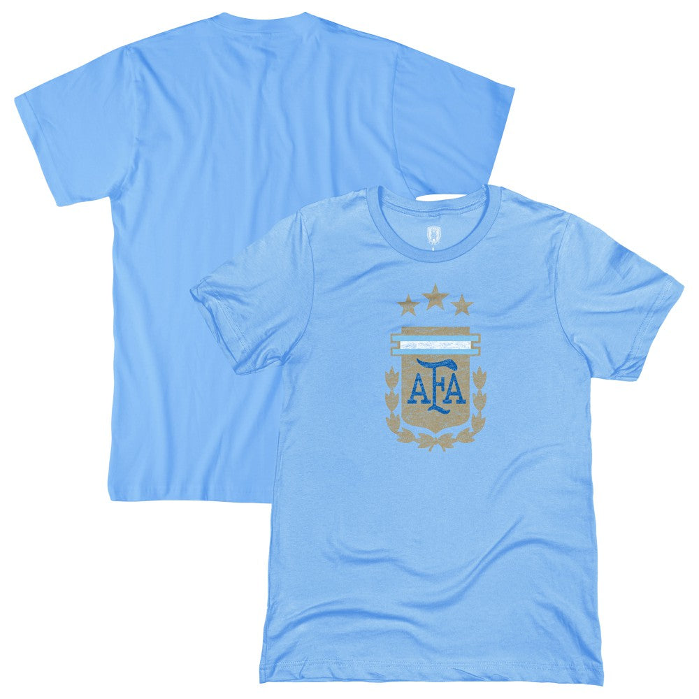 Argentina National Team 1863FC Badge T-Shirts - Light Blue