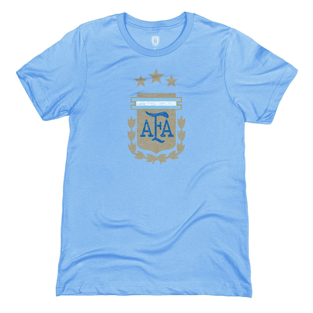 Argentina National Team 1863FC Badge T-Shirts - Light Blue