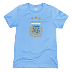 Argentina National Team 1863FC Badge T-Shirts - Light Blue