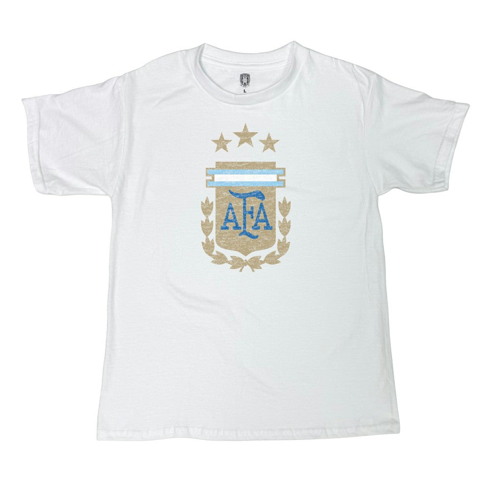 Argentina National Team 1863FC Youth Badge T-Shirts - White