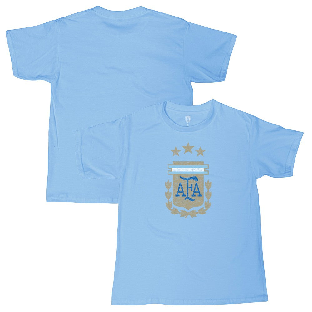 Argentina National Team 1863FC Youth Badge T-Shirts - Light Blue