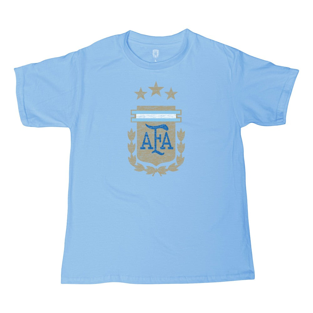 Argentina National Team 1863FC Youth Badge T-Shirts - Light Blue