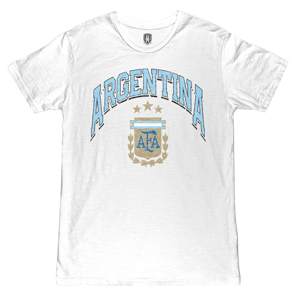 Argentina National Team 1863FC Retro Wordmark T-Shirts - White