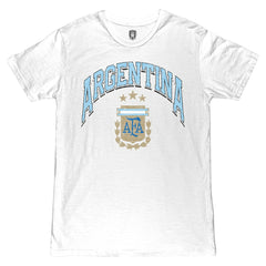 Argentina National Team 1863FC Retro Wordmark T-Shirts - White