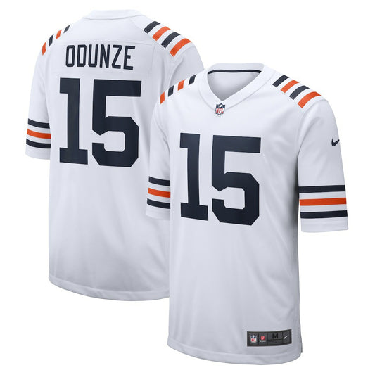 Rome Odunze Chicago Bears Alternate Game Jersey - White | NFL Jerseys