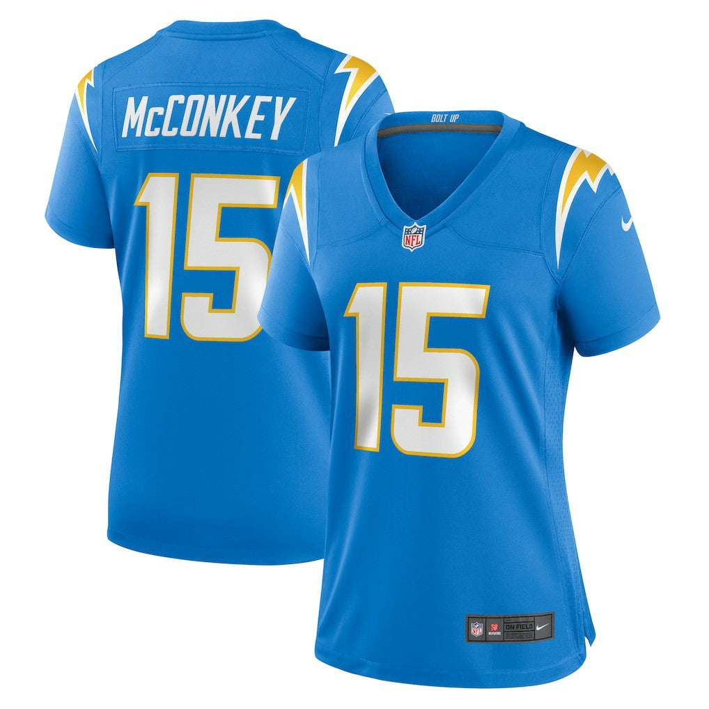 Ladd McConkey Los Angeles Chargers Women's Game Jersey Powder Blue - Nike