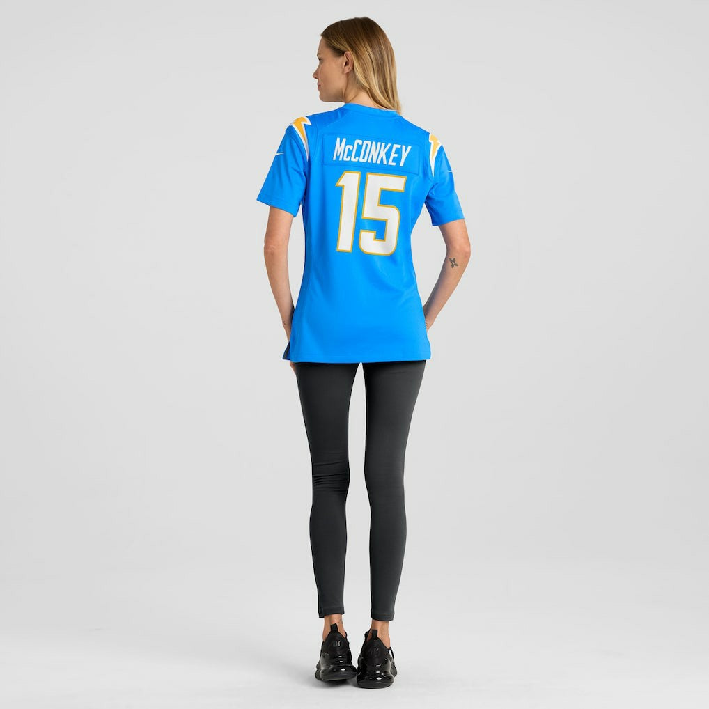 Ladd McConkey Los Angeles Chargers Women's Game Jersey Powder Blue - Nike