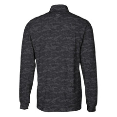 Carolina Panthers Cutter & Buck Traverse Camo Print Stretch DryTec Quarter-Zip Top Black - NFL