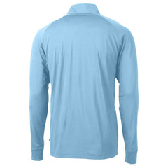 Carolina Panthers Cutter & Buck Adapt Eco Knit Stretch Recycled Raglan Quarter-Zip DryTec Top Light Blue - NFL