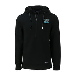 Carolina Panthers Cutter & Buck Roam Eco Recycled Half-Zip Hoodie Black - NFL